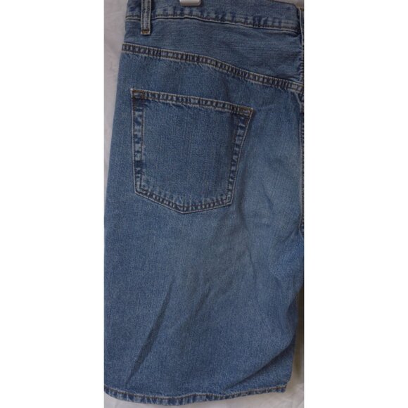 Levi Strauss Signature Mens 42x11 Medium Wash Five Pocket Bermuda denim Shorts - Picture 5 of 9